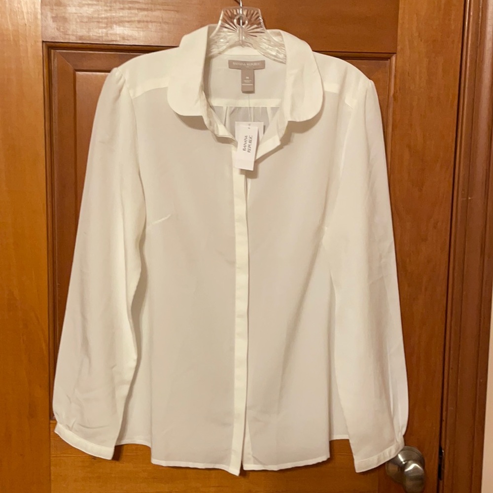 Banana Republic Cream Blouse NWT